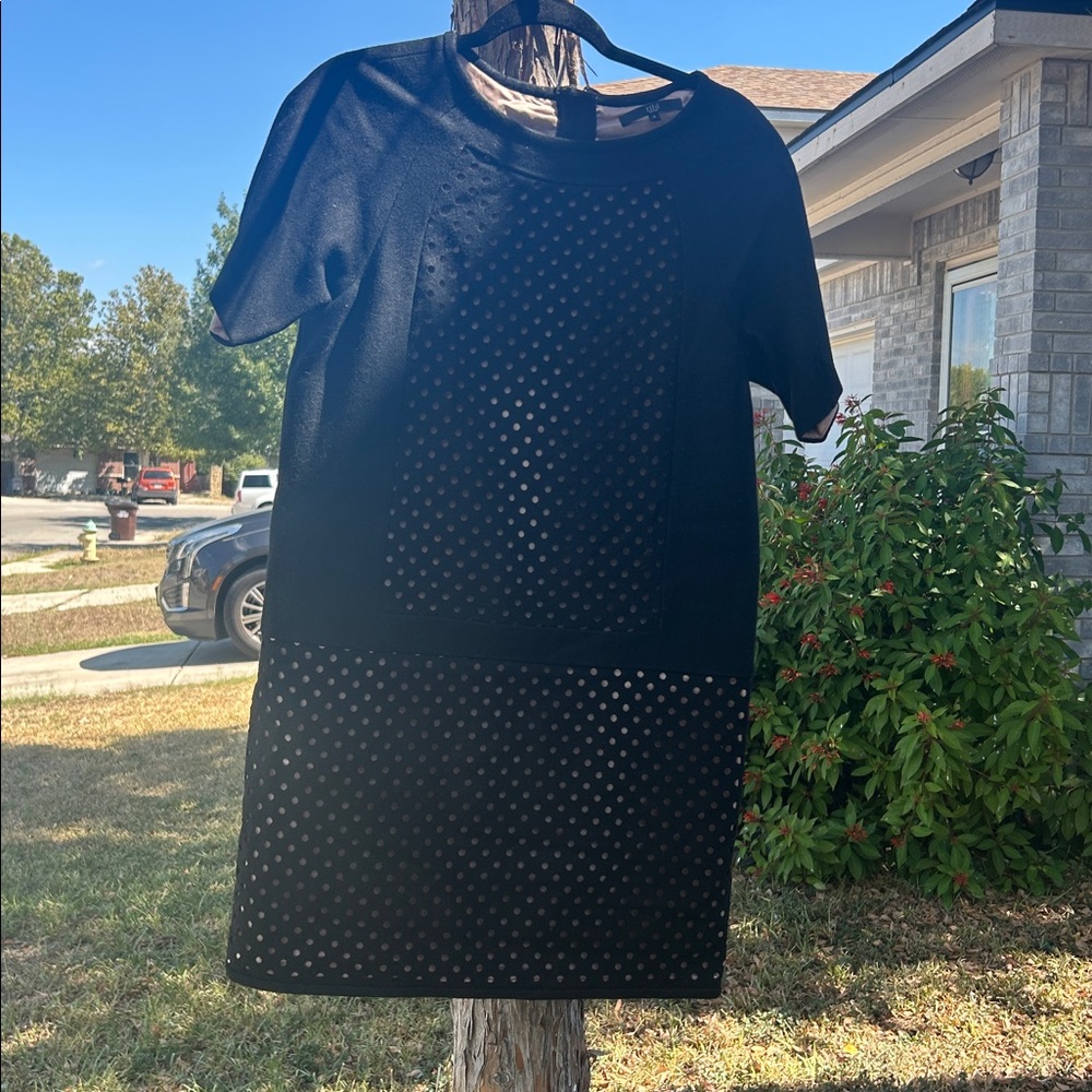 Tibi Black Dress with Elegant Design